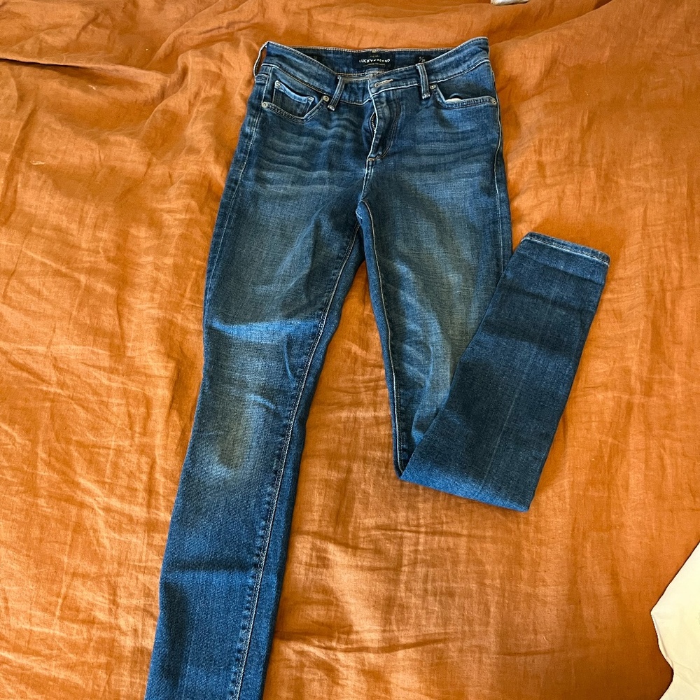 Lucky Brand dark wash skinny jeans
